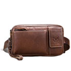 Riñonera de Cuero para Hombre - Bolso de Cintura con Correa Ajustable