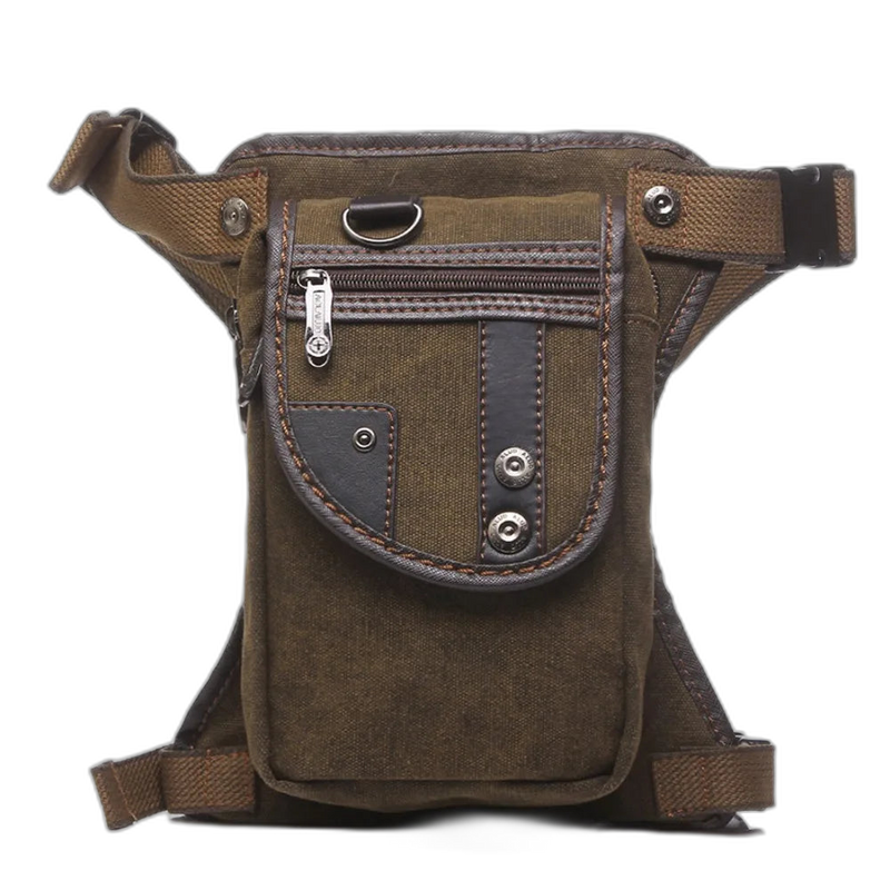 Riñonera de Pierna Ajustable para Hombre - Ideal para Moto, Deporte y Viaje
