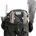 Riñonera Deportiva Multifuncional con Botella de Agua - Mochila de Cintura para Running y Senderismo