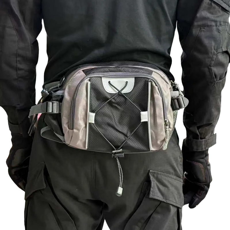 Riñonera Deportiva Multifuncional con Botella de Agua - Mochila de Cintura para Running y Senderismo