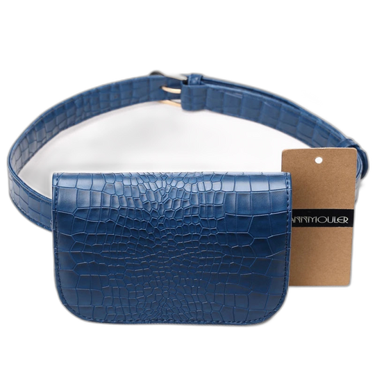 Riñonera de Moda para Mujer en PU con Estampado Cocodrilo