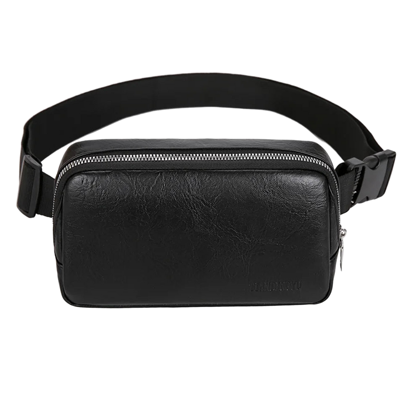 Riñonera Deportiva de Cuero Unisex - Bolso Cintura para Viajes, Running y Senderismo