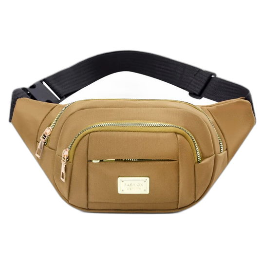 Riñonera de Tela Oxford para Mujer - Bolso Cruzado Grande Impermeable