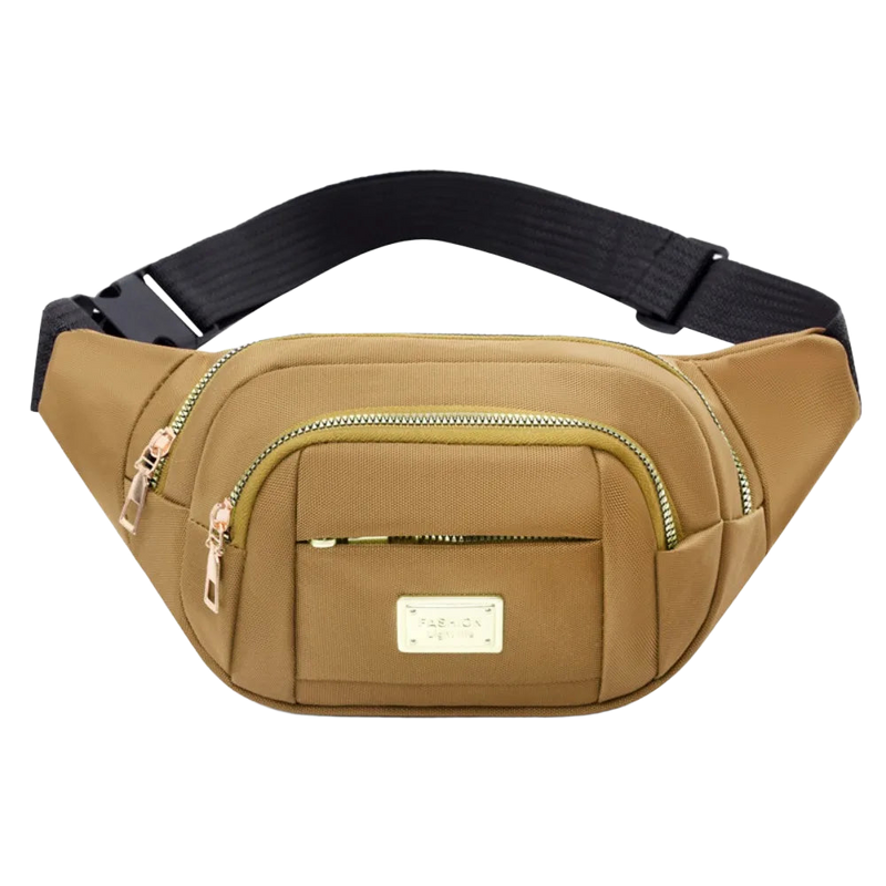 Riñonera de Tela Oxford para Mujer - Bolso Cruzado Grande Impermeable