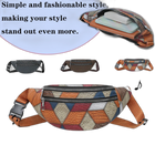 Riñonera Deportiva Multi-textura con Múltiples Bolsillos - Bolso de Cintura Ligero y Versátil