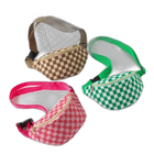 Riñonera Deportiva de Viaje con Estampado de Cuadros - Bolsa Ajustable y Portátil