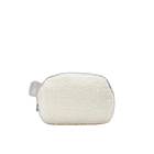 Riñonera de Invierno para Mujer: Bolso de Cintura Blanco Marfil con Correa Ajustable