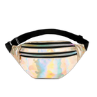 Riñonera de Cuero Holográfica Unisex - Bolsa de Cintura Elegante y Moderna