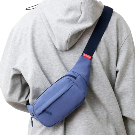 Riñonera de Viaje para Hombre y Mujer - Bolsa Cintura con 3 Bolsillos, Lona Resistente y Cómoda