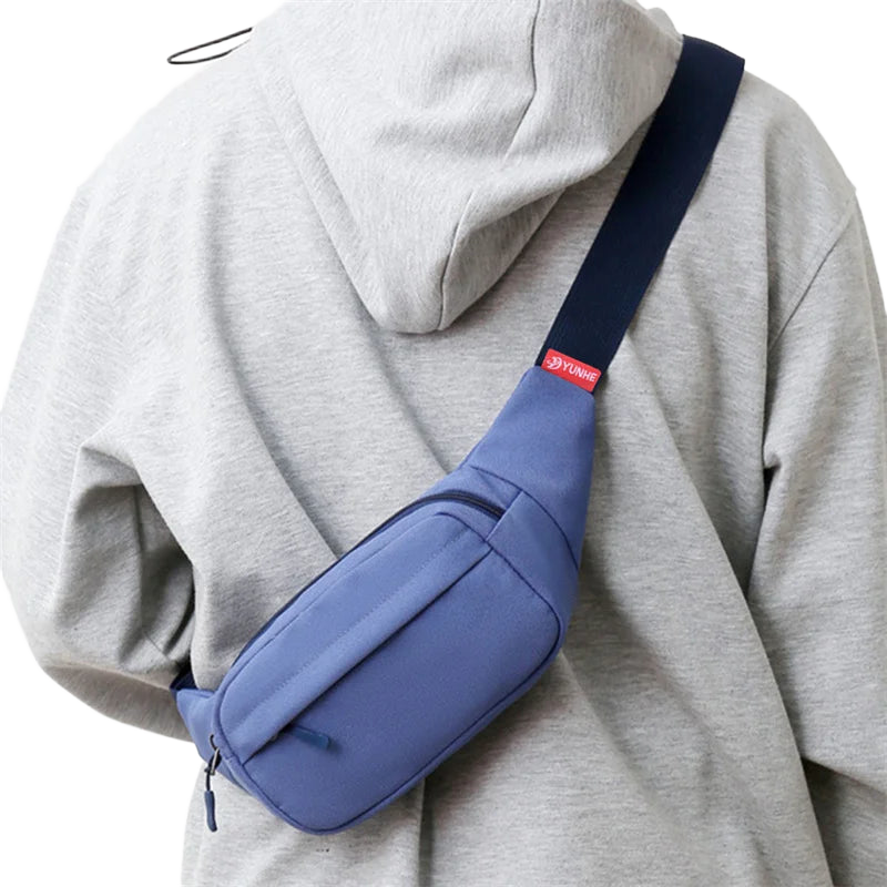 Riñonera de Viaje para Hombre y Mujer - Bolsa Cintura con 3 Bolsillos, Lona Resistente y Cómoda