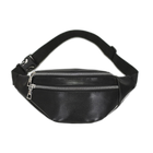 Riñonera de Cuero para Mujer con Cremalleras - Bolsa de Cintura Ajustable para Viaje