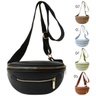 Riñonera de Viaje para Mujer de Cuero - Bolso Bandolera Elegante con Correa Ancha