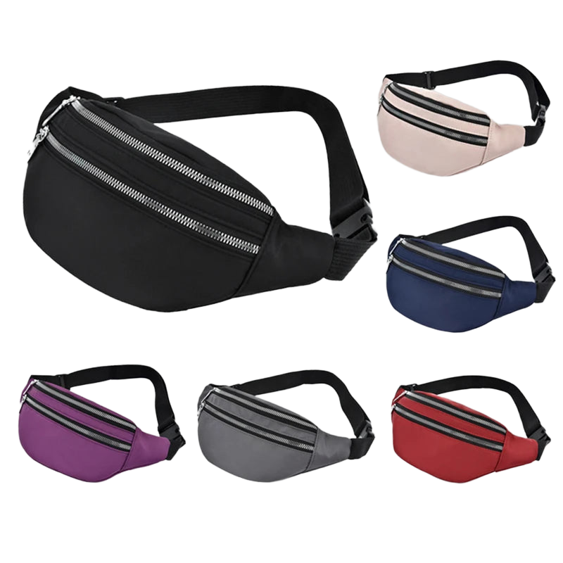 Riñonera Deportiva Impermeable para Mujer - Bolsa de Cintura Grande y Portátil para Running, Gym y Outdoor