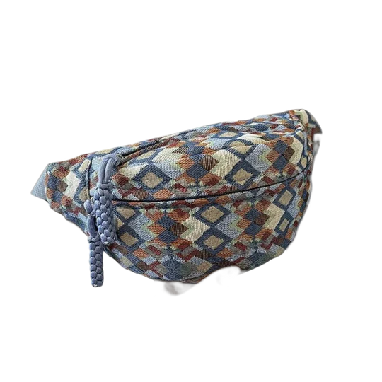 Riñonera Bohemia de Pana para Mujer - Bolso de Cintura, Bandolera y Cruzado