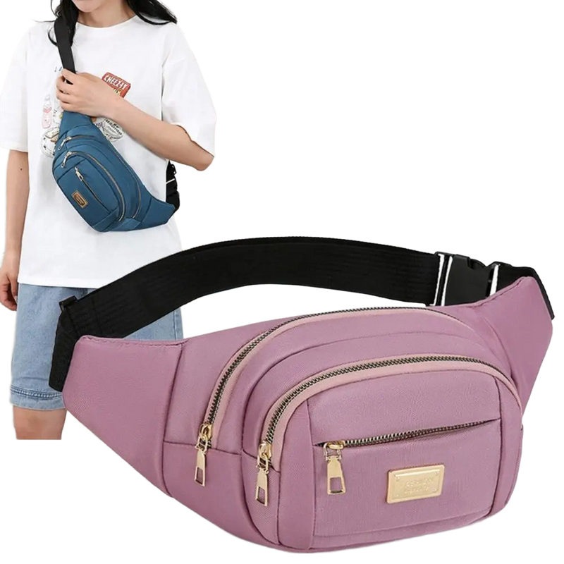 Riñonera Deportiva Hombre y Mujer - Bolsa de Cintura Ligera, Cruzada y Moderna para Running, Senderismo y Viajes