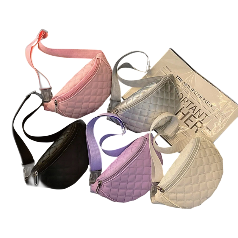 Riñonera Acolchada de Moda para Niños y Niñas - Bolso Pequeño Suave con Correa Ajustable