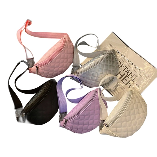 Riñonera Acolchada de Moda para Niños y Niñas - Bolso Pequeño Suave con Correa Ajustable