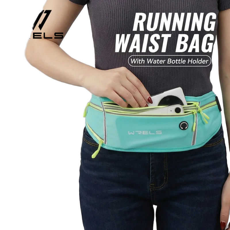 Riñonera Deportiva Impermeable para Hombre - Bolsa de Cintura para Running, Gym y Senderismo