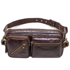 Riñonera de Cuero Genuino para Hombre - Bolsa de Cintura de Viaje Premium