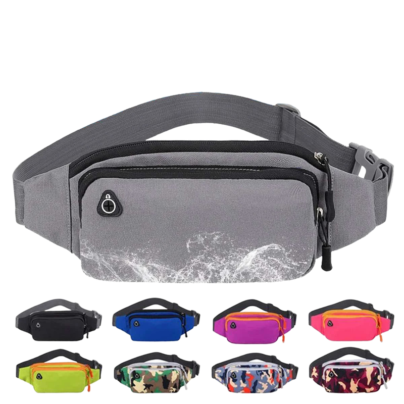 Riñonera Deportiva Impermeable para Hombre y Mujer - Bolsa de Cintura para Running y Fitness