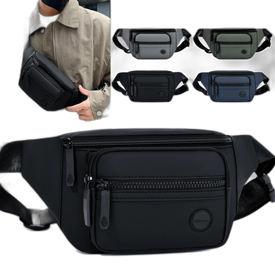 Riñonera de Viaje Impermeable Unisex - Bolsa de Cintura para Hombre y Mujer