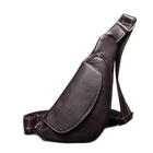 Riñonera de Moda para Hombre de Cuero Genuino - Bolso Pecho Elegante