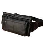 Riñonera de Viaje para Hombre de Cuero Genuino - Bandolera Delgada y Retro
