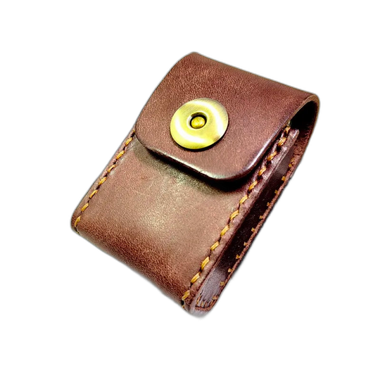 Riñonera de Cuero Genuino para Hombre Hecha a Mano - Bolso Cinturón Porta Llaves Universal