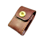 Riñonera de Cuero Genuino para Hombre Hecha a Mano - Bolso Cinturón Porta Llaves Universal