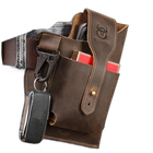 Riñonera de Cuero Genuino Vintage para Hombre - Bolsa de Cintura para Móvil y Llaves