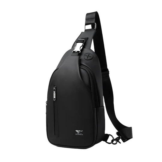 Riñonera de Viaje para Hombre de Cuero - Bolso Bandolera de Negocios y Deporte