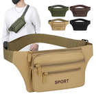 Riñonera Deportiva Multibolsillo Unisex – Bolsa de Cintura para Móvil y Monedas, Ideal para Running, Viajes, Camping y Senderismo