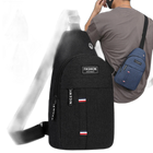 Riñonera de moda para hombre - Bolso bandolera grande de un hombro