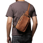 Riñonera de Viaje para Hombre de Cuero Genuino - Bolso Bandolera Vintage de Lujo