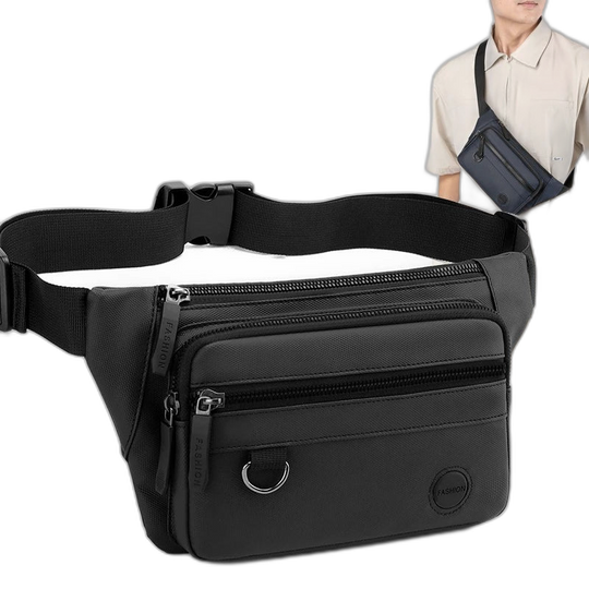 Riñonera de Viaje Impermeable Unisex - Bolsa de Cintura para Hombre y Mujer