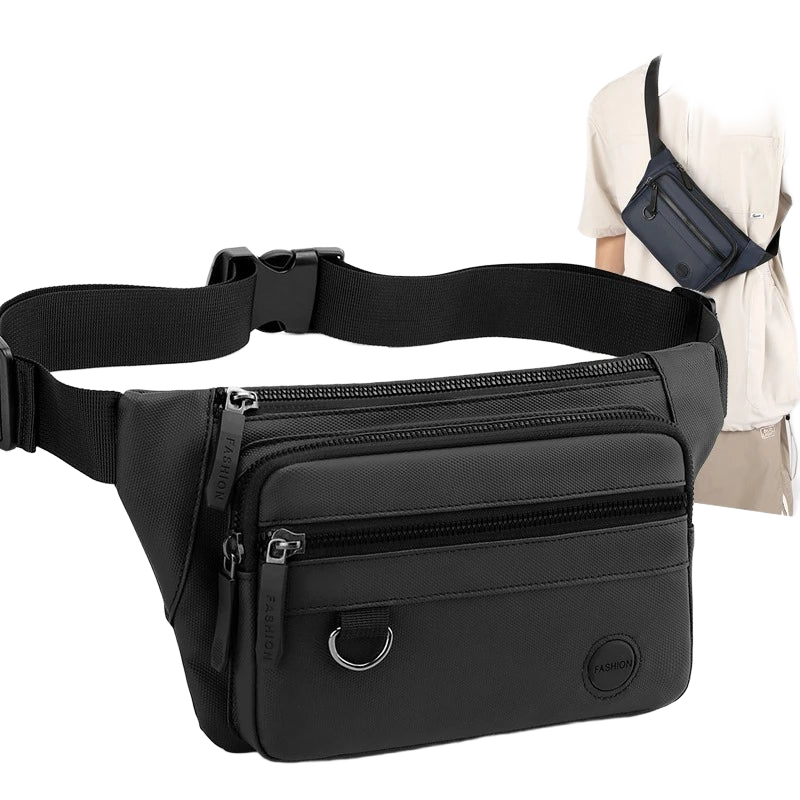 Riñonera de Viaje Impermeable Unisex - Bolsa de Cintura para Hombre y Mujer