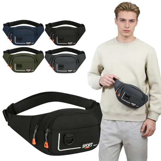 Riñonera de Viaje Antirrobo Impermeable con Bolsillo Oculto para Teléfono - Mochila Pecho Unisex Ligera para Senderismo y Viajes