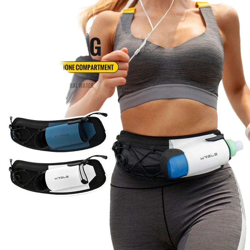 Riñonera Deportiva - Bolsa de Cintura Ligera para Correr, Senderismo y Ciclismo con Botella