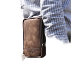 Riñonera de Viaje para Hombre de Cuero Genuino - Bolsa Multifuncional con Cinturón
