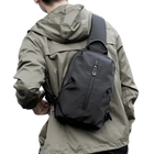 Riñonera de Viaje para Hombre MOYYI - Bolso Bandolera de Nylon Impermeable Antirrobo con Correa Ajustable
