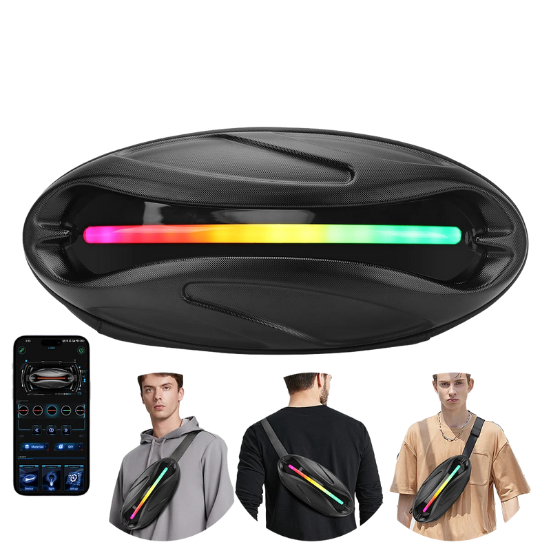 Riñonera Deportiva con Pantalla LED y Control por App para Niños - Impermeable y Ligera