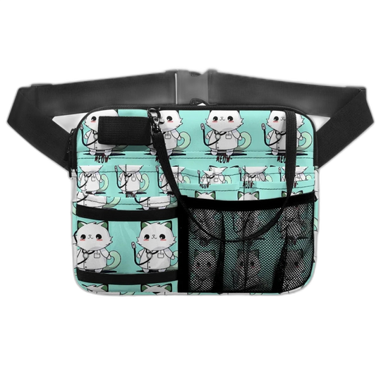 Riñonera de Enfermera para Niños - Bolsa Médica de Gato Enfermero