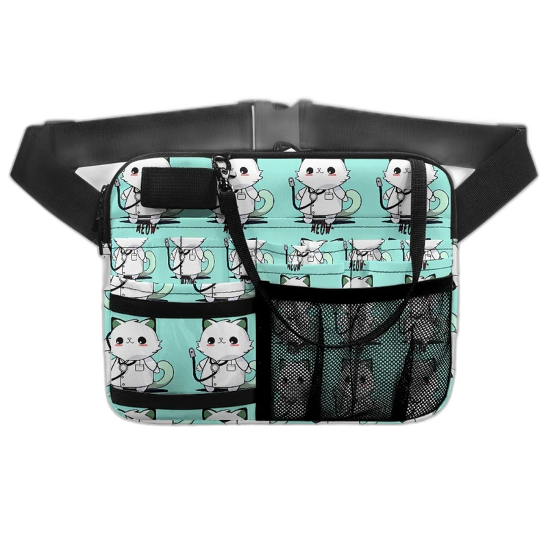 Riñonera de Enfermera para Niños - Bolsa Médica de Gato Enfermero