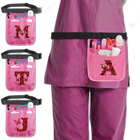 Riñonera de Enfermera con Múltiples Bolsillos - Serie Rosas Rojas