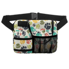 Riñonera de Enfermera para Mujer con Estampado de Patas de Perro - Bolsa Médica Personalizada para Estetoscopios, Vendas y Tijeras
