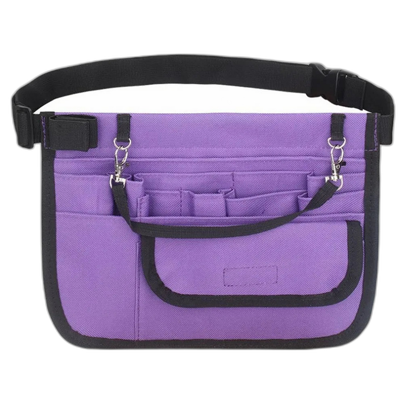 Riñonera de Enfermera de Tela Oxford - Bolsa Organizadora Multibolsillos con Correa Ajustable