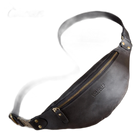 Riñonera de Viaje para Hombre de Cuero Crazy Horse - Bolsa de Cintura Multifuncional