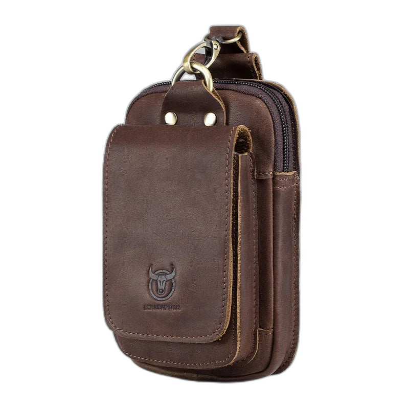 Riñonera de cuero - Bolso pequeño de verano con gancho para cintura