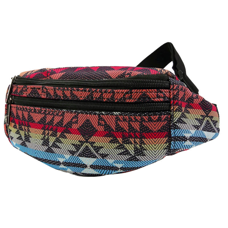 Riñonera de Viaje para Mujer de Tela Annmouler - Bolsa de Cintura Bohemia con Múltiples Bolsillos
