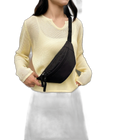 Riñonera de Nylon para Mujer - Bolso Bandolera Media Luna
